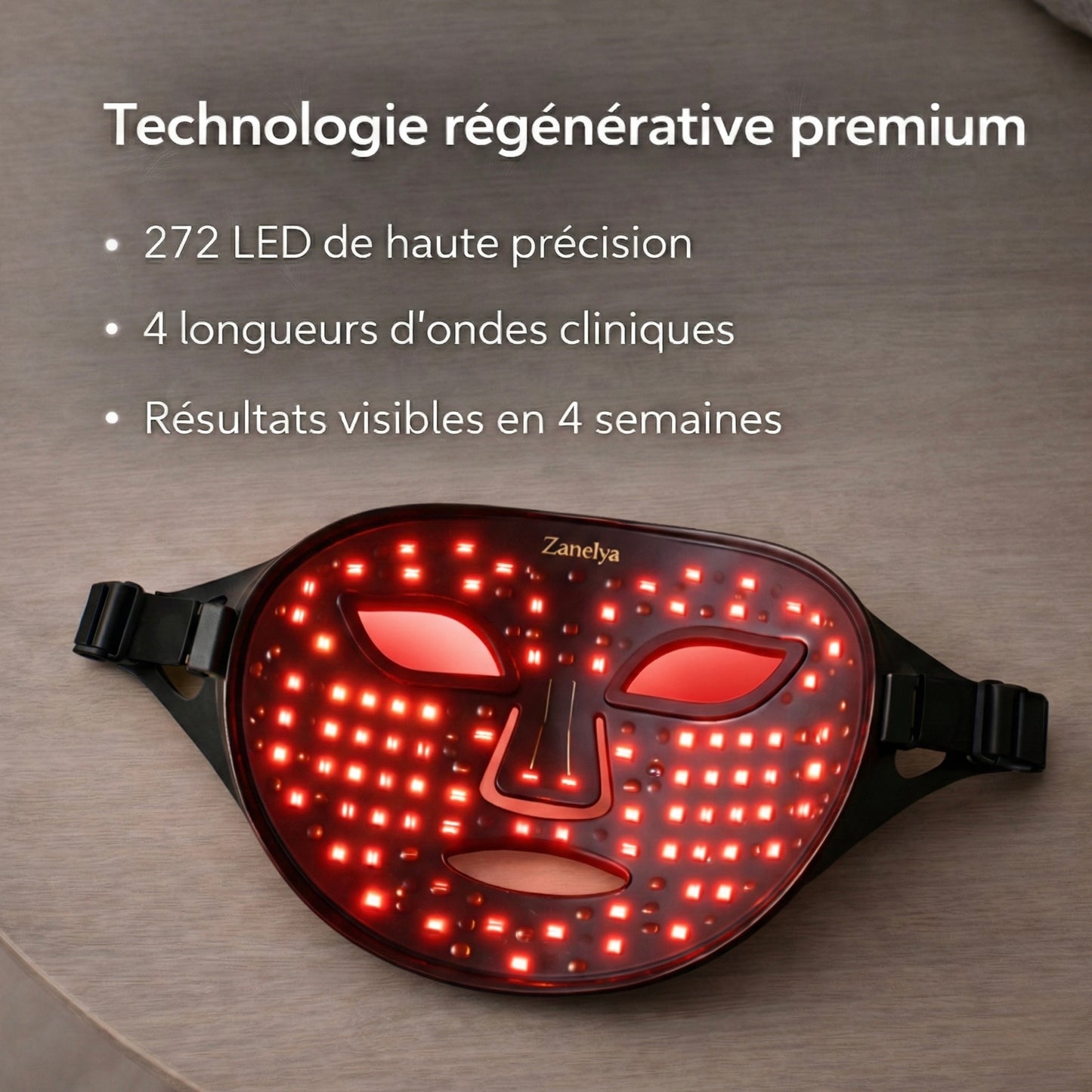 Masque LED anti-âge — Une peau visiblement plus ferme et plus lumineuse, en 10 minutes par jour.