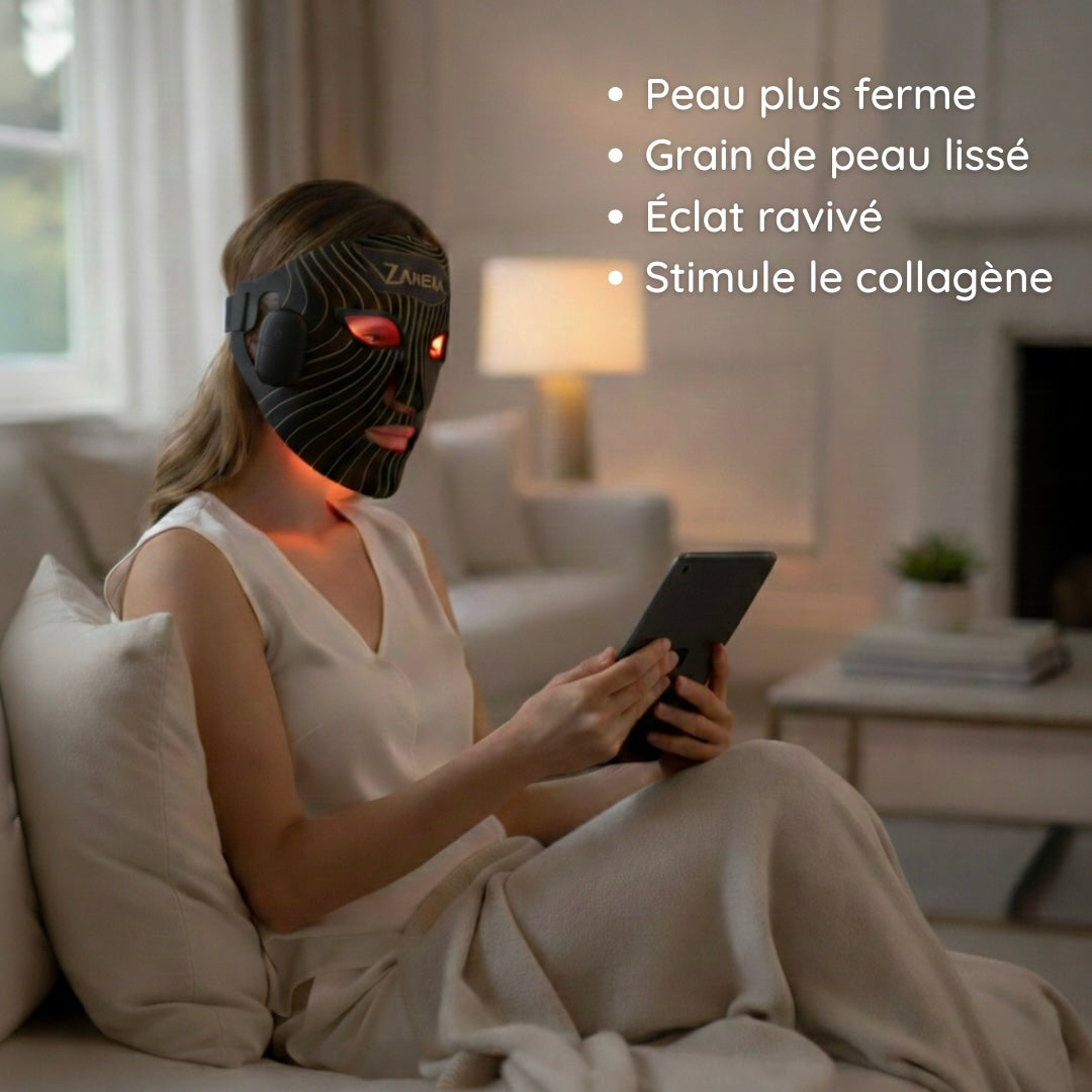 Masque LED anti-âge — Une peau visiblement plus ferme et plus lumineuse, en 10 minutes par jour.